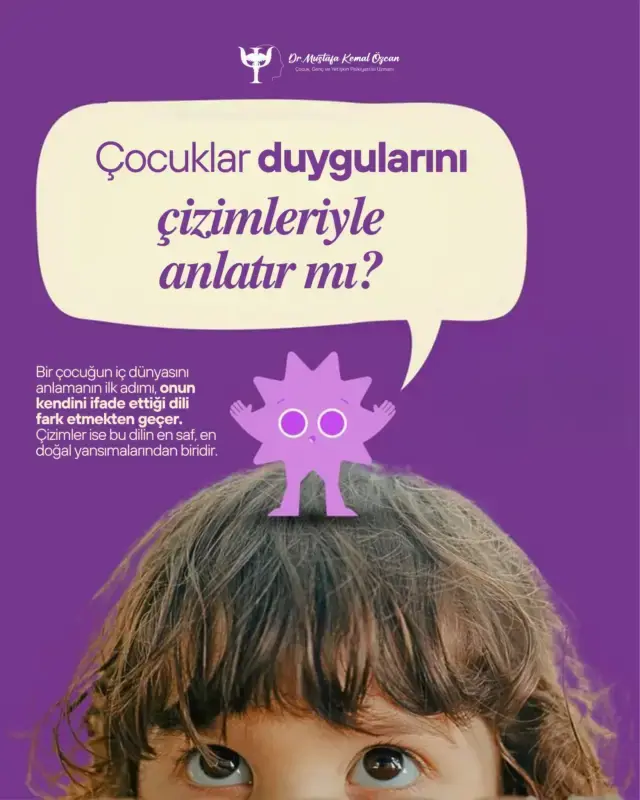 Çocukların çizimleri, onların iç dünyasına açılan en doğal ifade alanlarından biridir. Renkler, figürlerin büyüklüğü, sa